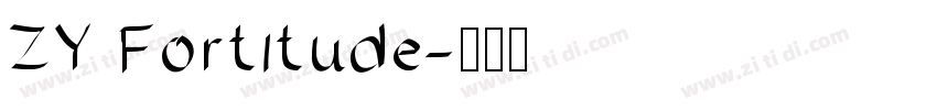 ZY Fortitude字体转换